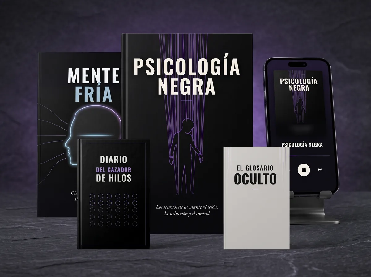 Psicología Negra, Mente Fría, el Audiolibro, el Diario del Cazador de Hilos y El Glosario Oculto